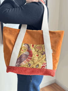 Products: B&B City Tote - Last Tangerine in Paris - Burlap & Bright