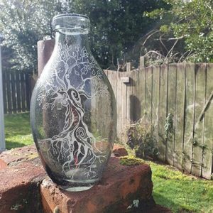 Smokey Grey Tree Vase - Burnt Offerings
