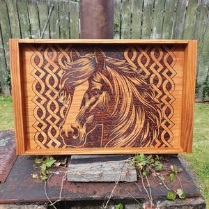 Large Horse Tray - Burnt Offerings