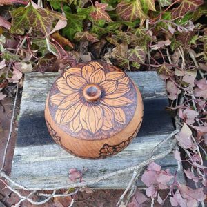 Round Flower Container - Burnt Offerings
