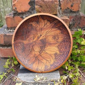 Kauri Sunflower Plate - Burnt Offerings