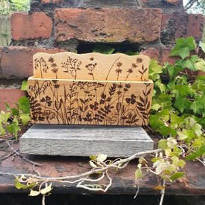 Products: Oak Stationary Holder - Burnt Offerings