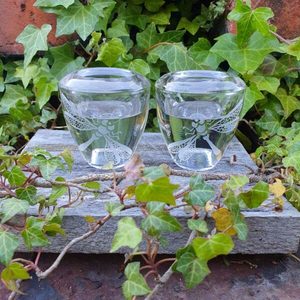Products: Heavy Glass Candle Holders - Burnt Offerings