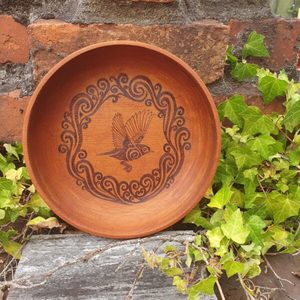 Products: Wax Eye Shallow Bowl - Burnt Offerings