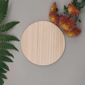 Floral Designs Round Wooden Coasters (Set of 4)