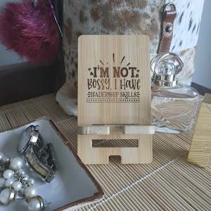 Bamboo Phone Stand for Teen Girls