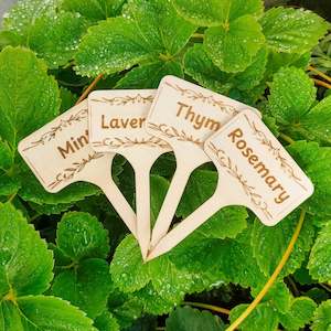 Custom Text Garden Markers