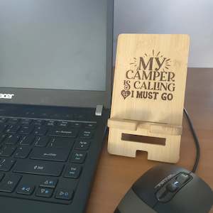 Bamboo Phone Stand for Dad