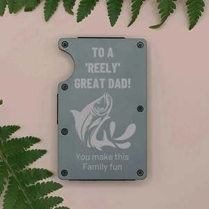 Accessories: Reely Great Dad Design Metal Wallet