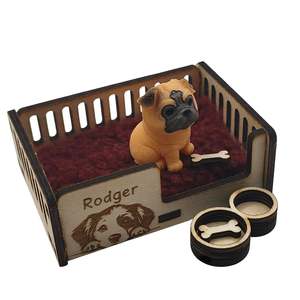 Dog and Bed Wooden Toy