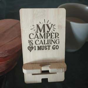 Office: Bamboo Phone Stand for Men