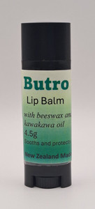 Products: Lip Balm with Kawakawa Oil and Beeswax Butro Balms and Oils, NZ