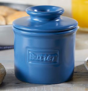 Cafe Matte Collection: Navy Matte Cafe Butter Bell Crock