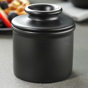 Classic Matte Collection: Classic Matte Black Butter Bell Crock