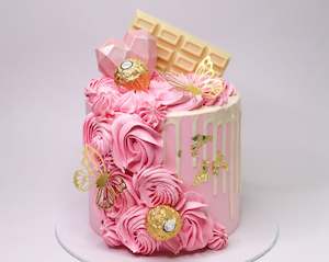 Custom Cakes: Pretty In Pink Cake
