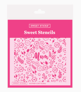 Sweet Sticks: Mother’s Day Floral Stencil