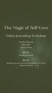 Products: The Magic of Self Love - Journaling Workshop - Journals. Self-discovery. Astrology. Connection. Workshops. Purpose