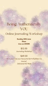 Products: Being Authentically YOU - Live Journaling Workshop - Journals. Self-discovery. Astrology. Connection. Workshops. Purpose