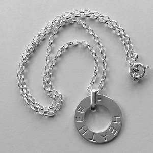 Mum And Baby Jewellery: My Baby Name Pendant