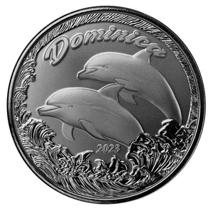 Products: 1 oz 99.9% Silver EC8 Dominica Dolphin Coin 2023 BuyBullion.nz