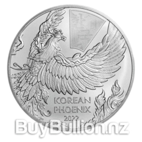 Products: 1 oz 99.99% Silver South Korea Phoenix 2022 BuyBullion.nz