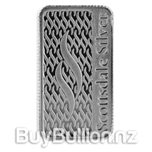 Products: 5 gram 99.9% Silver Scottsdale Bar BuyBullion.nz