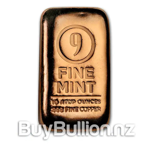 10 oz 99.99% Copper Bar Of Our Choice BuyBullion.nz