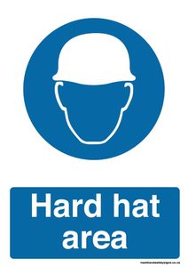 Home / ACM signs / Mandatory signs / Hard hat area mandatory sign