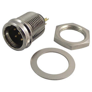 Mini XLR Male Panel Mount Connectors