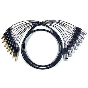 8 Way TRS to XLR Female Loom