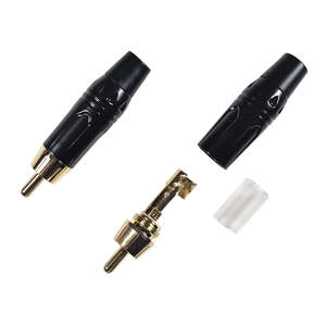 Rca Phono Connectors: Quality Gold Plated Metal Body RCA Phono Plugs