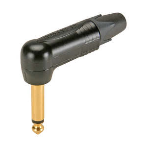 Jack Connectors: Neutrik NP2RX-B Mono Jack Plug Gold Right Angle