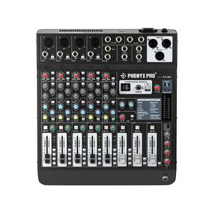 Phenyx Pro: 6 Channel Audio Mixer with Bluetooth USB | Phenyx Pro PTL-600