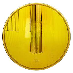 Type 3: Headlight Lens "German Look" RHD YELLOW, Beetle, Kombi, T3