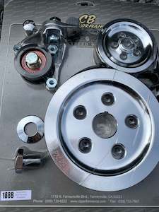 Cb Performance: Serpentine Belt System, POLISHED T1 & T3-No packaging SALE