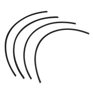 Carmann Ghia: Bumper guard beadings, set of four - Ghia 1960 to 1971