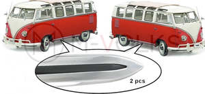 Type 2 Split: Sill moulding kit, deluxe, PAIR - Kombi 1950 to 1967