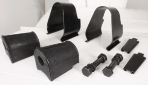 Suspension: Sway Bar Mount Kit BLACK, Kombi 1967/79