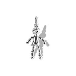 Buzzy Bee: Small Mary Lou Doll Charm (available in silver or gold)