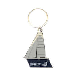 Emirates Team New Zealand: Yacht Shaped Metal Keyring