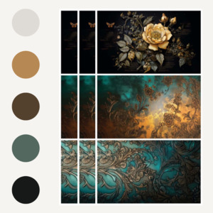 DECOUPAGE TISSUE PAPER - PETALS ADORNED