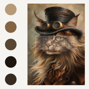 DECOUPAGE FIBER PAPER - STEAM MEOW