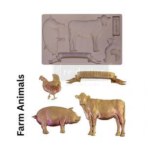 RELOVED FARM ANIMALS DECOR MOULD