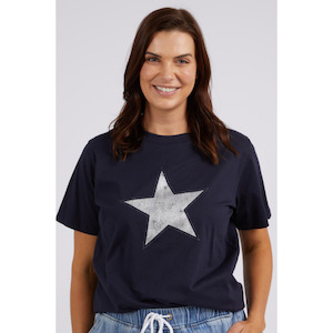 clothing: Sparkle star tee Navy