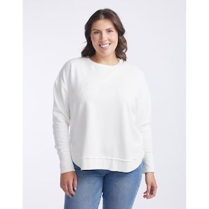 clothing: Simplified crew ecru