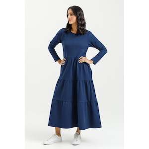 Home Lee: Long sleeve kendall indigo blue