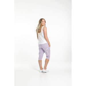 Home Lee: 3/4 Apartment pants Perewinkle with stripe X