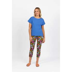 drop sleeve top with steep hem french blue (Last one size 10)