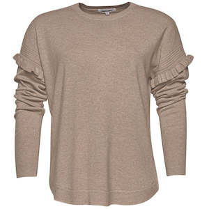 Knitwear: Bergman Sweater Latte (Size Lge)