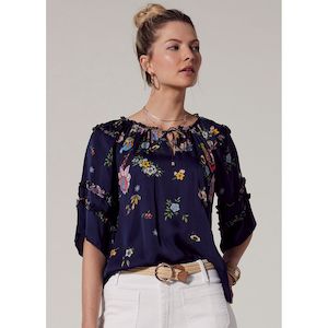 Gala blouse indigo